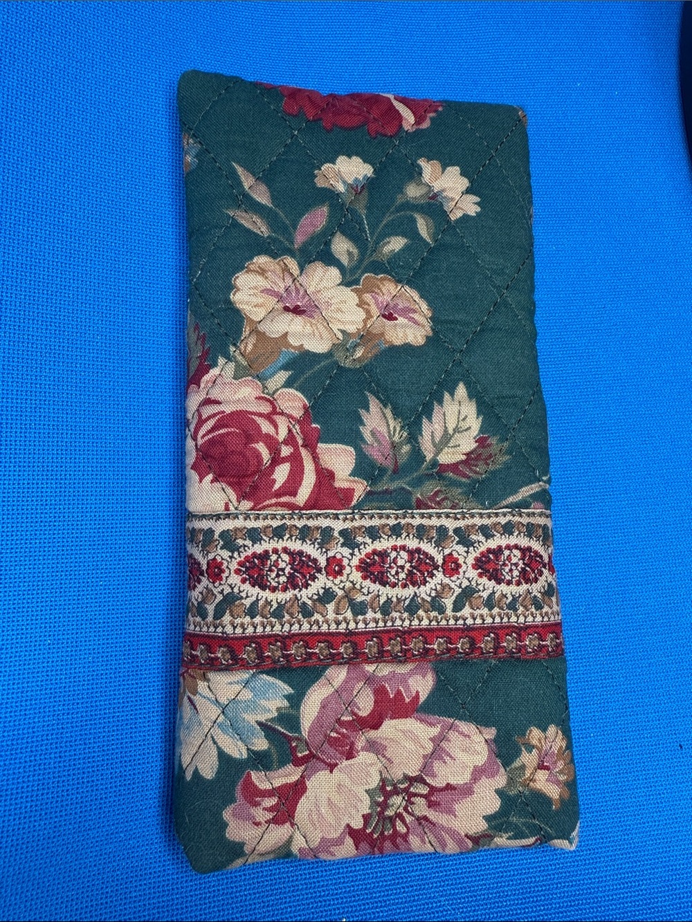 VERA BRADLEY VINTAGE GREENBRIAR PATTERN EYEGLASS EYEGLASSES HOLDER CASE CARRIER